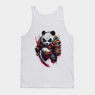 Panda warrior fantasy Tank Top